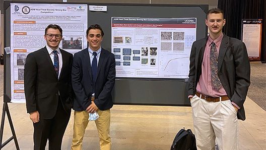 MSE students with research posters